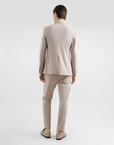 Single-breasted stretch jersey jacket with logo embroidery -  | Dolce &amp; Gabbana
