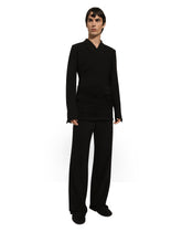 Fitted double-breasted stretch wool jacket -  | Dolce &amp; Gabbana
