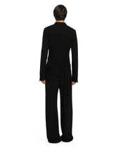 Fitted double-breasted stretch wool jacket -  | Dolce &amp; Gabbana