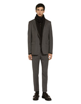 Single-breasted pinstripe flannel jacket -  | Dolce &amp; Gabbana