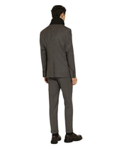 Single-breasted pinstripe flannel jacket -  | Dolce &amp; Gabbana
