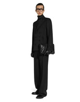 Double-breasted embroidered satin jacket -  | Dolce &amp; Gabbana