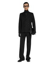 Double-breasted embroidered satin jacket -  | Dolce &amp; Gabbana