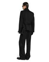 Double-breasted embroidered satin jacket -  | Dolce &amp; Gabbana
