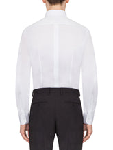 Gold fit shirt in cotton poplin -  | Dolce &amp; Gabbana