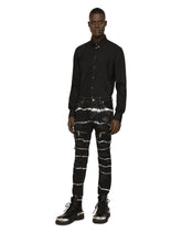 Cotton Gold-fit shirt with DG patch -  | Dolce & Gabbana
