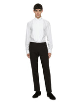 Cotton poplin Gold-fit tuxedo shirt -  | Dolce & Gabbana