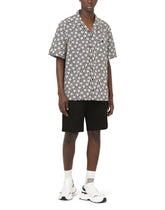 Geometric-print cotton hawaiian shirt -  | Dolce & Gabbana