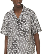 Geometric-print cotton hawaiian shirt -  | Dolce & Gabbana