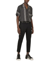 Geometric-print silk hawaiian shirt -  | Dolce & Gabbana