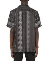 Geometric-print silk hawaiian shirt -  | Dolce & Gabbana