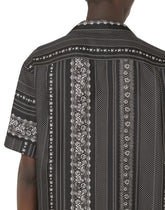 Geometric-print silk hawaiian shirt -  | Dolce & Gabbana