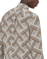 Geometric-print silk Martini-fit shirt -  | Dolce &amp; Gabbana