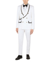 Cotton Gold-fit tuxedo shirt -  | Dolce & Gabbana