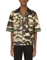 Camouflage-print cotton Hawaiian shirt -  | Dolce & Gabbana