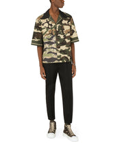 Camouflage-print cotton Hawaiian shirt -  | Dolce & Gabbana