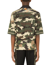 Camouflage-print cotton Hawaiian shirt -  | Dolce & Gabbana