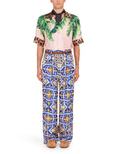 Hawaii shirt with banana tree and leopard print -  | Dolce & Gabbana