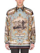 SHEPARD-PRINT SILK SHIRT -  | Dolce & Gabbana