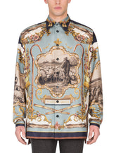 SHEPARD-PRINT SILK SHIRT -  | Dolce & Gabbana
