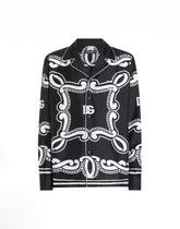 Silk vanity shirt with bandanna print -  | Dolce &amp; Gabbana