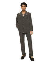 Crepe de chine shirt with DG logo print -  | Dolce &amp; Gabbana