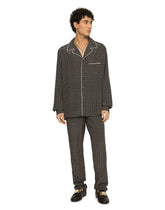 Crepe de chine shirt with DG logo print -  | Dolce &amp; Gabbana