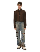 Oversize silk georgette shirt -  | Dolce & Gabbana