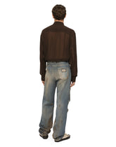 Oversize silk georgette shirt -  | Dolce & Gabbana