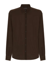 Oversize silk georgette shirt -  | Dolce & Gabbana