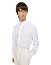 Linen Martini-fit shirt -  | Dolce &amp; Gabbana
