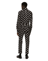 Cotton Martini-fit shirt with DG Monogram print -  | Dolce & Gabbana