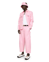 Cotton coated shirt with branded tag -  | Dolce & Gabbana