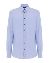 Glen plaid cotton Martini-fit shirt -  | Dolce & Gabbana