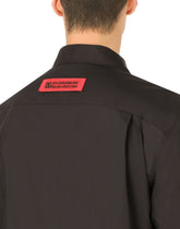 Cotton Hawaiian shirt with patch -  | Dolce &amp; Gabbana