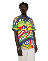 Carretto-print poplin Hawaiian shirt -  | Dolce & Gabbana