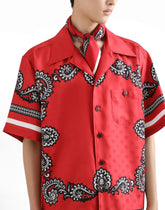 Silk shirt with bandanna print -  | Dolce &amp; Gabbana