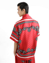 Silk shirt with bandanna print -  | Dolce &amp; Gabbana