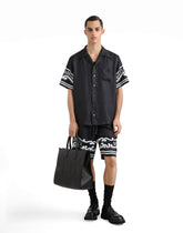 Printed silk and denim shirt -  | Dolce &amp; Gabbana