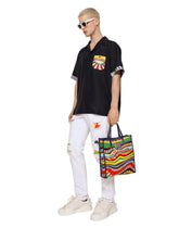Silk twill Hawaiian shirt with carretto print -  | Dolce & Gabbana