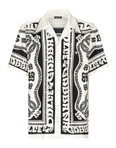 Marina-print silk Hawaii shirt -  | Dolce & Gabbana