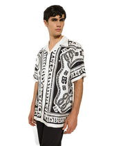 Marina-print silk Hawaii shirt -  | Dolce & Gabbana