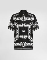 Silk shirt with bandanna print -  | Dolce &amp; Gabbana