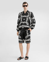 Silk shirt with bandanna print -  | Dolce &amp; Gabbana