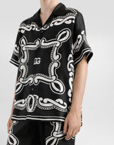 Silk shirt with bandanna print -  | Dolce &amp; Gabbana