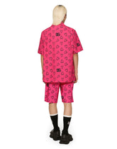 Cotton Hawaiian shirt with DG heart print -  | Dolce & Gabbana