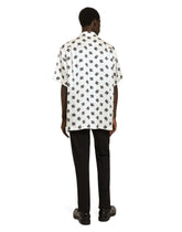 Silk Hawaiian shirt with DG Monogram print -  | Dolce & Gabbana