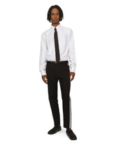 Cotton jacquard Martini-fit shirt with DG Monogram -  | Dolce & Gabbana
