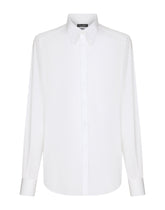 Cotton poplin Martini-fit shirt -  | Dolce & Gabbana