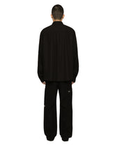Cotton poplin shirt with DGVIB3 print -  | Dolce &amp; Gabbana